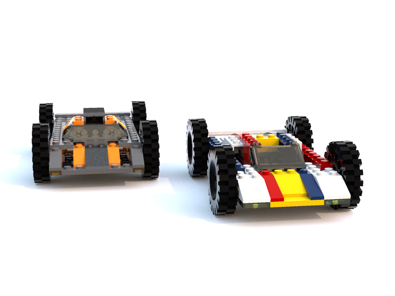 Illustration for article titled When I'm bored, I build racecars out of virtual Lego bricks